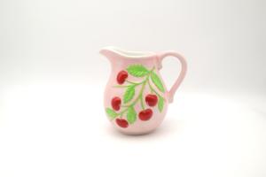 Service à thé rétro <span class=keywords><strong>rose</strong></span> en céramique pour une personne, théière et tasse en porcelaine avec relief cerise 3D, ensemble <span class=keywords><strong>vintage</strong></span> pour le thé de l'après-midi, idéal pour un cadeau - Product Image 5