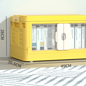 New Promotion Widely Used open on top and front doors foldable storage box household stackable storage container