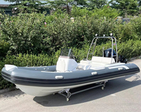 Bateaux en aluminium à pont ouvert Liya 5m-7.5m avec moteur hors-bord