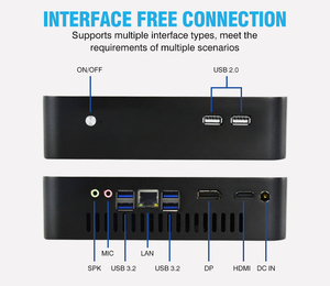 Nouvel Ordinateur de Bureau Mini <span class=keywords><strong>PC</strong></span> Robuste Sharerdp Personnalisé Intel Core i3 i5 i7 12e 13e Génération H610 13700 13400 12400 Micro Embarqué - Product Image 2