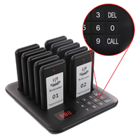 Pager certifié sans fil lumière rouge 10 appel récepteur son sonnerie bouton fabricant Restaurant appelant pour café camion de nourriture