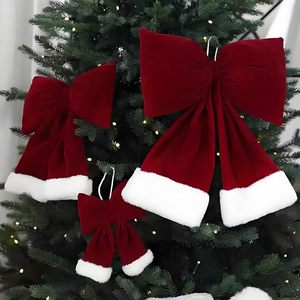 Lazos Navideños para Decoración de Puertas, Lazos Rojos para Árboles de Navidad, Lazos Grandes para Navidad - Product Image 3