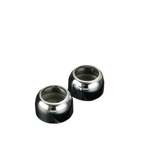 <b>Plastic</b> Flange Base Wardrobe Rod <b>Bracket</b> Wall Mount Non Detachable Grey 1 Set Of 2 Hardware Accessories - Product Image 1
