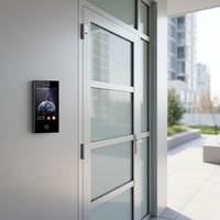 Contrôle d'accès intelligent tout-en-un, interphone visuel HD, écran IPS binoculaire, contrôle par application, résistant aux intempéries IP65, appareil mural