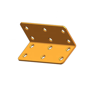 Support d'angle <span class=keywords><strong>en</strong></span> <span class=keywords><strong>acier</strong></span> <span class=keywords><strong>galvanisé</strong></span> A-058, 120 degrés, jaune, pour connecteur de bois, type égal, conforme aux normes ASTM, ANSI, JIS - Product Image 5
