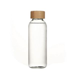 Bouteille d'eau en verre borosilicate haute qualité 500ml 1000ml avec logo personnalisé, réutilisable, avec couvercle métallique, pour boire directement, idéale pour le camping - Product Image 2