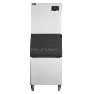 Machine à glaçons industrielle en acier inoxydable 110V, capacité de 200 kg de blocs de glace - Product Image 2