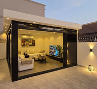 Gazebo en aluminium de qualité supérieure, résistant au vent et à la pluie, avec toit rétractable motorisé intelligent, système de conception multi-options personnalisable, urbain