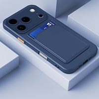Funda de Silicona Antigolpes con Tarjetero para A16/A17/S26 Ultra/S25 FE para 17/16/15/14/13/12/11/XR/XS Max