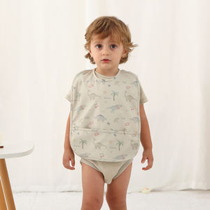 مريلة أطفال قابلة للتعديل بشعار مخصص مع زر تثبيت قابل للتعديل ، مريلة تغذية ، مريلة أطفال مقاومة للماء ، مريلة أطفال - Product Image 3