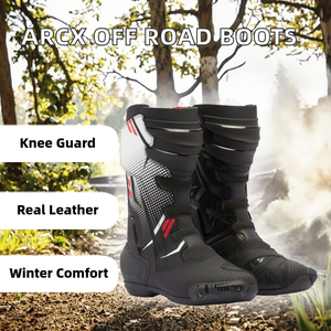 ARCX Genuine Leather Knee-High Off-Road Motocross Motorcycle Riding <b>Boots</b> Anti-Slippery Breathable <b>Spring</b> Summer Winter - Product Image 2
