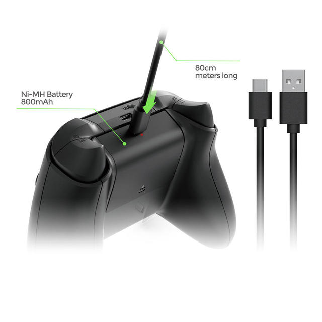 Gamepad Battery Pack Portable 800mah Battery Pack for XBoxes Series S/X Controller Rechargeable Battery