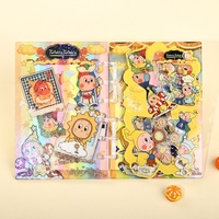 Cuaderno de Hojas Sueltas Acrílico Agitable] Cuaderno de Diario de Alta Calidad Estilo Japonés Lindo Melody para Estudiantes