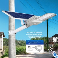 Lampadaire solaire intégré 300W IP65 étanche haute luminosité 6500K avec télécommande Garantie CE ROHS