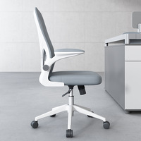 Chaise de bureau ergonomique en maille ALINUNU, capacité de charge 150 kg, pour bureau à domicile, accoudoirs rabattables, chaise en maille