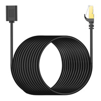 Câble Réseau Ethernet Blindé CAT6 RJ45 Mâle-Femelle 8P8C UTP FTP SFTP avec Gaine PVC et Connecteur Plaquage Or pour Montage sur Panneau