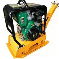 Compacteur vibrant à plateforme plate bidirectionnel de type 220 avec moteur à essence Honda/Lifan, machine de compactage vibratoire haute efficacité