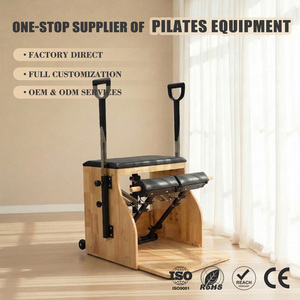 Silla de Estabilidad ZENJOY de Madera de Roble Clásica para Entrenamiento del Core, Equipo de Equilibrio Ajustable para Uso en Casa, Estudio y Gimnasio - Product Image 1