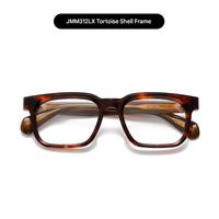 JACQUES-Monturas de anteojos, nuevo modelo JMM312lX8.0, de material grueso, con marco cuadrado, gafas de sol con marco de espejo