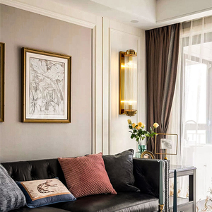 Toptan için İskandinav Modern tasarımcı altın iç dekoratif duvar lambası otel koridor aydınlatma E14 Villa aydınlatma - Product Image 5