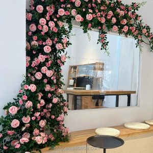 Guirlandes <span class=keywords><strong>de</strong></span> roses artificielles imprimées en 3D pour mariage, décoration extérieure, fleurs artificielles, photographie, aménagement paysager domestique - Product Image 1