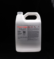 Solution liquide acrylique EMA Monomère 1 gallon pour poudre pigmentée pour ongles en acrylique, support de personnalisation OEM/ODM