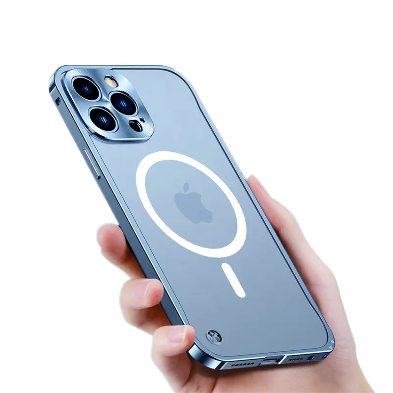 Iniu — coque de téléphone portable avec cadre métallique en alliage d'aluminium, étui magnétique pour iphone série 13/12
