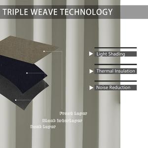 <span class=keywords><strong>Rideau</strong></span> occultant de style moderne à haute occultation, couleur unie, vente chaude, <span class=keywords><strong>rideau</strong></span> de luxe pour salon - Product Image 4