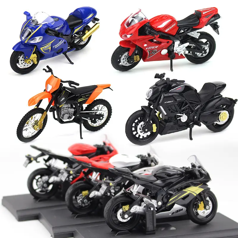 QY – modèle de moto en alliage décoratif créatif, ornements de moto pour femmes, modèle de voiture jouet