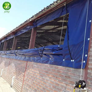 Rouleau de bâche en PVC de 420 g/m², 560 g/m², 840d*840d, 18*18, épaisseur 0,45 mm, rideaux en PVC <span class=keywords><strong>pour</strong></span> poulaillers, serres - Product Image 2