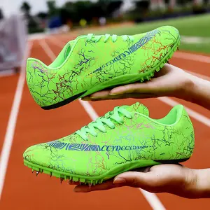 High Quality Men Professional Anti-skid Football Custom Sports Spikes Athletic Shoes Track And Field Shoes