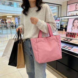 <b>Large</b> Capacity Solid Canvas Tote Single Shoulder Shopping for Grocery Reusable Oversized <b>Bag</b> - Product Image 3