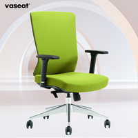 Chaise de bureau élégante en maille ergonomique pour le bureau, design moderne, petite chaise verte rotative, grande et grande taille pour les visiteurs