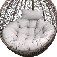 Coussin de remplacement pour fauteuil suspendu, coussin épais et imperméable pour fauteuil en forme d'œuf avec appui-tête