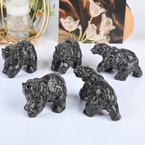 Wholesale High Quality <b>Crystal</b> <b>Animals</b> Carvings Yooperlite Bear for Decoration - Product Image 3