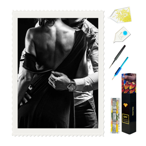 Kit de <span class=keywords><strong>Peinture</strong></span> Diamant 5D par Numéro pour Amoureux de la Mode, Motif Couple, Mosaïque 5D, Strass, Toile, <span class=keywords><strong>Art</strong></span> Mural - Product Image 3