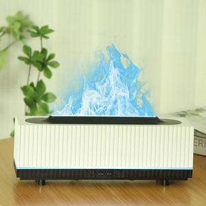 Diffuseur d'arômes JCSY-2200, humidificateur ultrasonique de 0,5 L avec simulation de flamme pour une utilisation à la maison, au bureau ou sur le bureau - Product Image 2