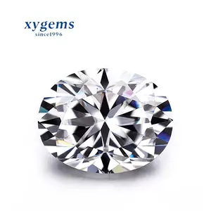 Xygems Oval Cut 10*8mm 3ct DEF Color VVS Moissinite loose stone