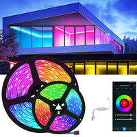 Kit d'éclairage intelligent flexible RGB à changement de couleur avec application Wifi, LED SMD 5050 2835 de haute qualité, bande LED Dream Color pour la décoration