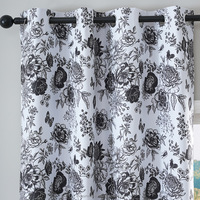 Rideaux occultants floraux à motif de roses vintage, thermiques, à œillets, pour chambres ou salons