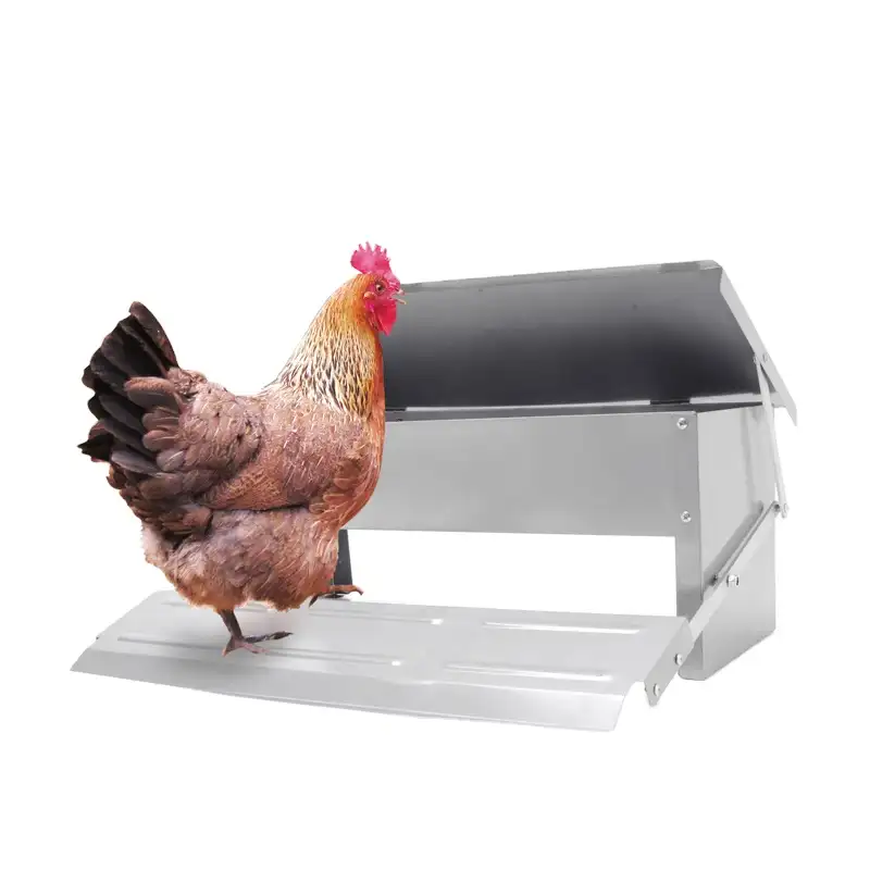 5Kg Capaciteit Outdoor Metalen Treadle Automatische Kip Feeder Voor Pluimvee Kippen