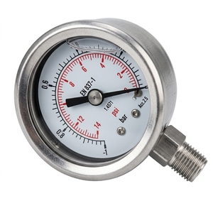 Fabricant professionnel de manomètres hydrauliques de 40 mm à plusieurs gammes, boîtier en acier inoxydable, jauge d'huile -14 Psi - Product Image 2