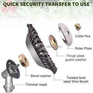 Steel <b>Wire</b> Weeding Wheel Twisted <b>Wire</b> Disc Type Grinding Wheel Special Parallel Wheel <b>Brush</b> Cutter Spare Parts - Product Image 3