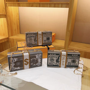 Bolso de Mano de PU para Mujer, a la Moda. Con decoración de cadena. Bolso de Mano de Diseño de Lujo. - Product Image 6