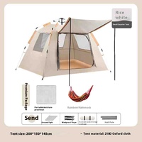 Tente de camping en plein air pour deux personnes pas besoin d'installer une tente de camping pliante automatique portable à une seule couche à ouverture rapide