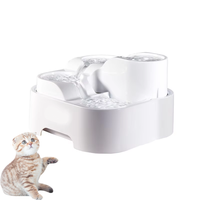 Fontaine à eau pour chat à circulation automatique pompe à économie d'énergie silencieuse bol à boire multi-animaux pour chats/chiens/petits animaux frais