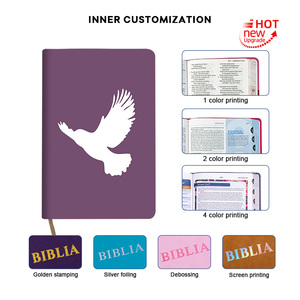 Servicio de Impresión para Proveedores: <span class=keywords><strong>Biblia</strong></span> Sagrada Cristiana Reina <span class=keywords><strong>Valera</strong></span> 1960 Elegante Personalizada OEM con Marca de Cinta, a la Venta - Product Image 5