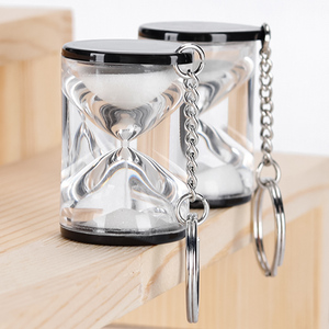 New Fashion Personality Acrylic Mini Hourglass <b>Keychain</b> <b>Custom</b> Logo Colors Sand timer <b>Keychain</b> for Personalized Gifts - Product Image 6