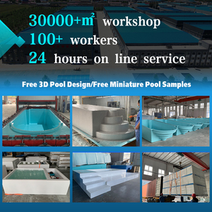 Muestras gratuitas de piscina en miniatura Patio exterior Fibra de vidrio Jacuzzi pequeño Piscina de spa Piscina de inmersión fría sobre el suelo Piscina - Product Image 3
