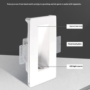 Applique <span class=keywords><strong>de</strong></span> <span class=keywords><strong>fond</strong></span> LED minimaliste pour salon chambre Villa couloir coin escalier encastré plâtre applique murale - Product Image 3